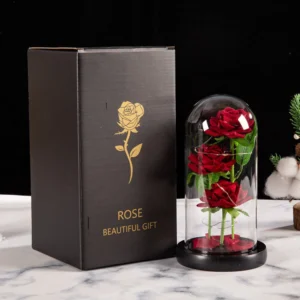 LED Galaxy Three Rose Artificial Flowers, Wedding Decoration, Creative Valentine'S Day and Mother'S Day Gift without Battery 1Pc - AliExpress